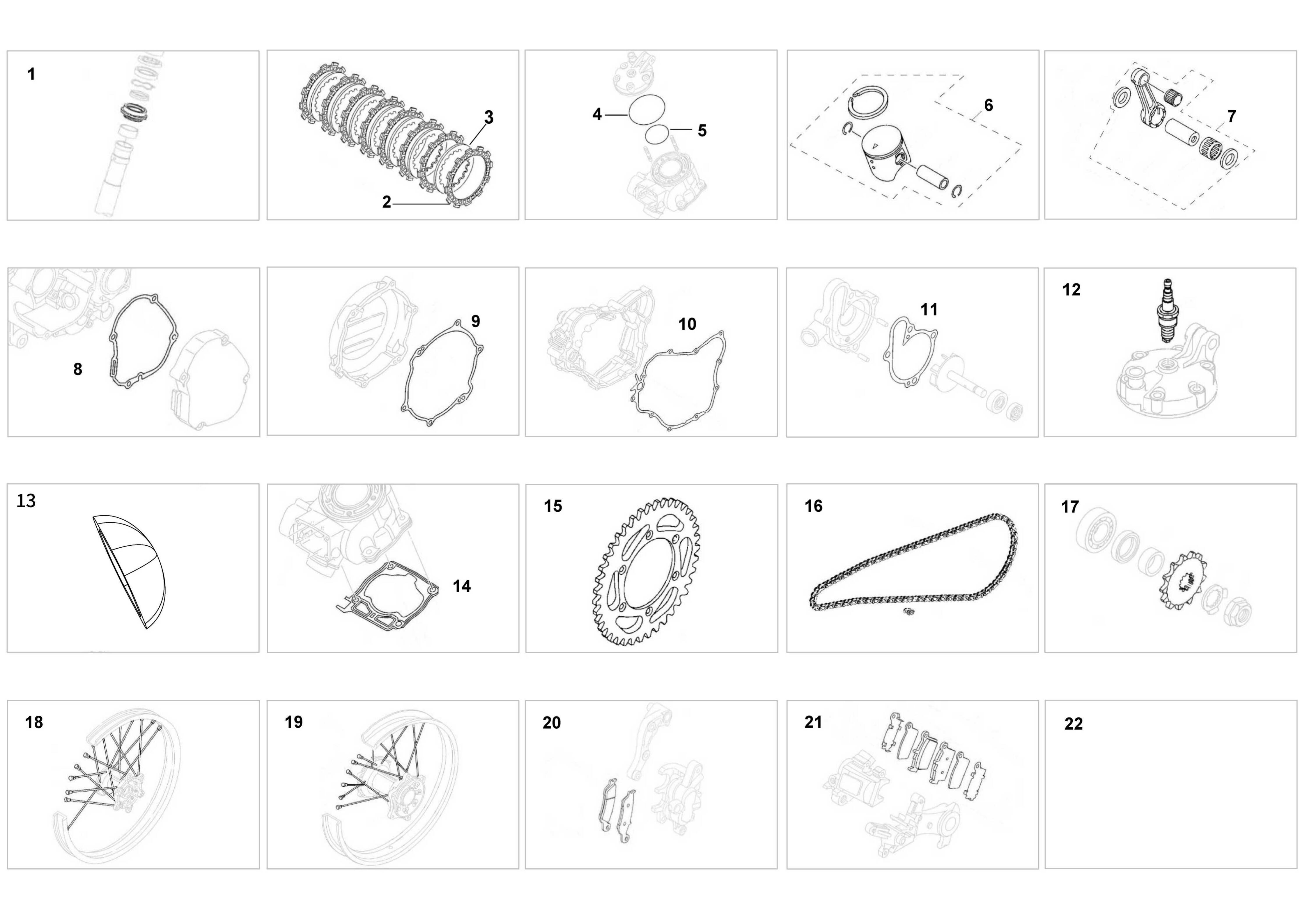 Suggested Spare Parts 2 Stroke
